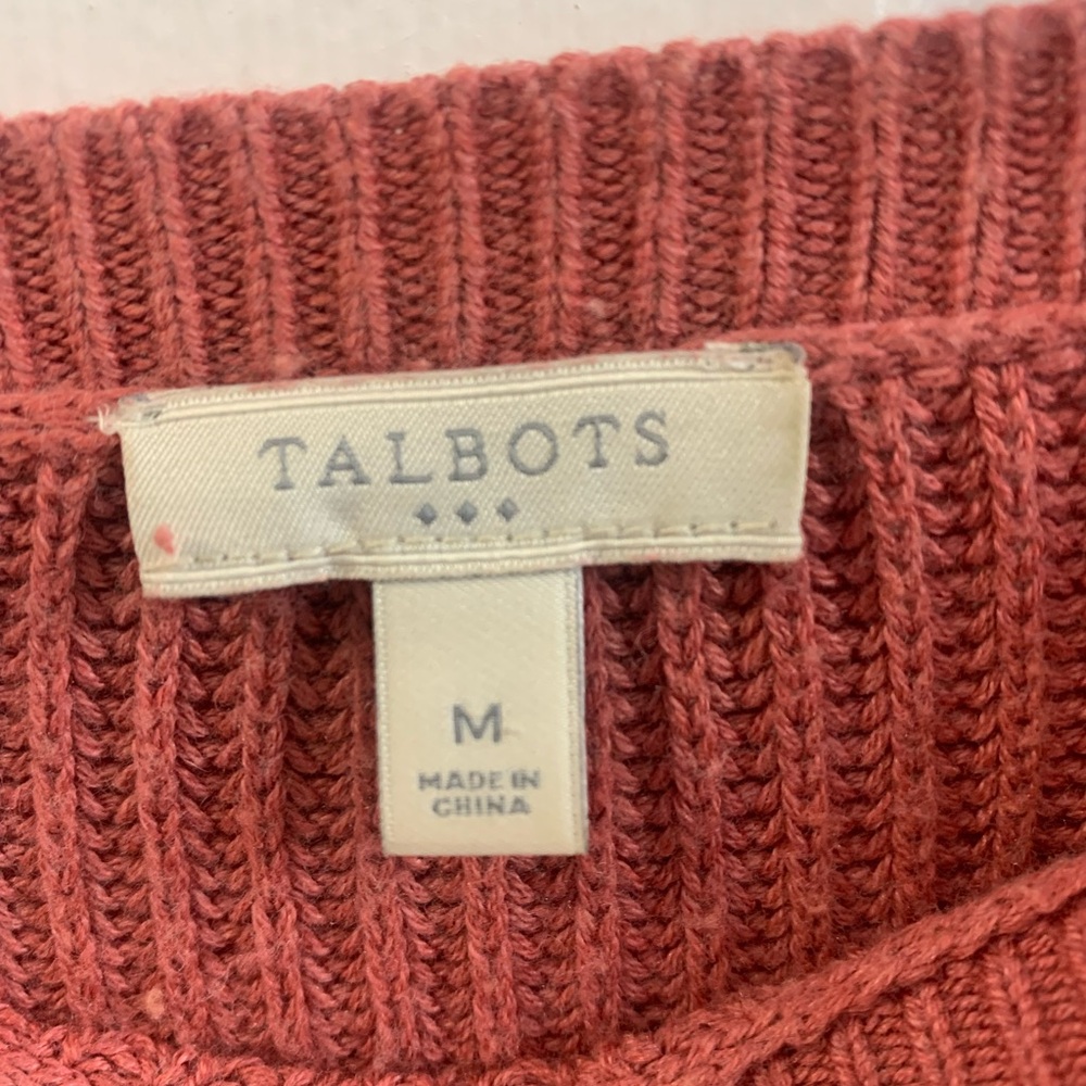 Rust Ribbed Knit Sweater - Picture 2 of 3